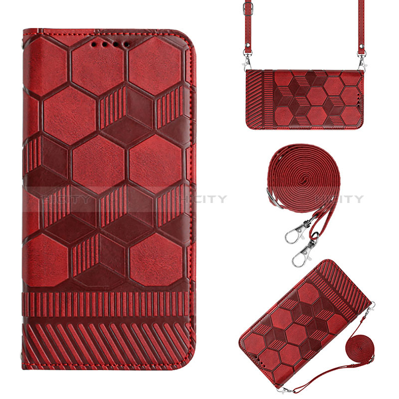 Handytasche Stand Schutzhülle Flip Leder Hülle Y01B für Xiaomi Poco M4 5G Rot