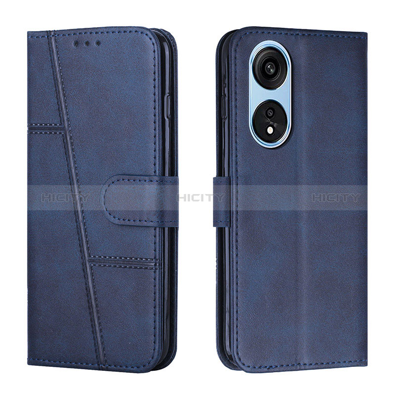 Handytasche Stand Schutzhülle Flip Leder Hülle Y01X für Huawei Honor X5 Plus Blau