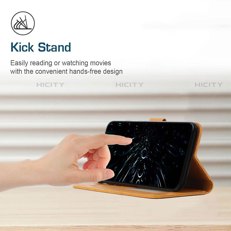 Handytasche Stand Schutzhülle Flip Leder Hülle Y01X für Motorola Moto E30