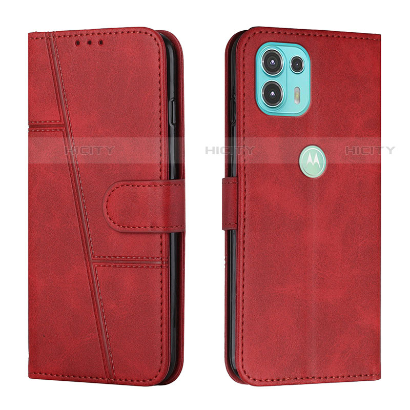 Handytasche Stand Schutzhülle Flip Leder Hülle Y01X für Motorola Moto Edge 20 Lite 5G Rot