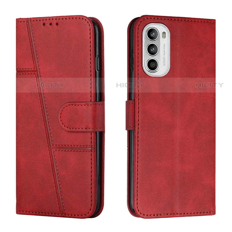 Handytasche Stand Schutzhülle Flip Leder Hülle Y01X für Motorola Moto Edge (2022) 5G Rot Plus