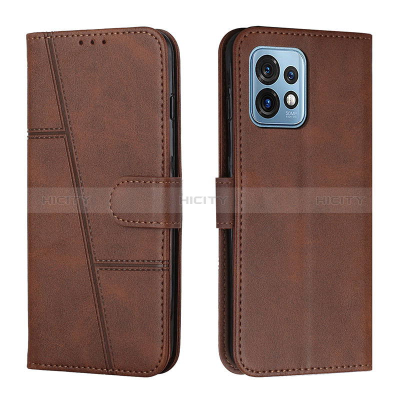 Handytasche Stand Schutzhülle Flip Leder Hülle Y01X für Motorola Moto Edge Plus (2023) 5G Braun