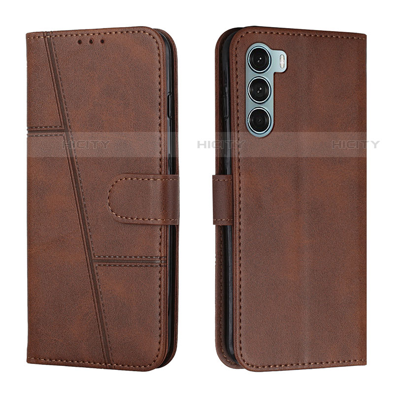 Handytasche Stand Schutzhülle Flip Leder Hülle Y01X für Motorola Moto Edge S30 5G Braun Plus