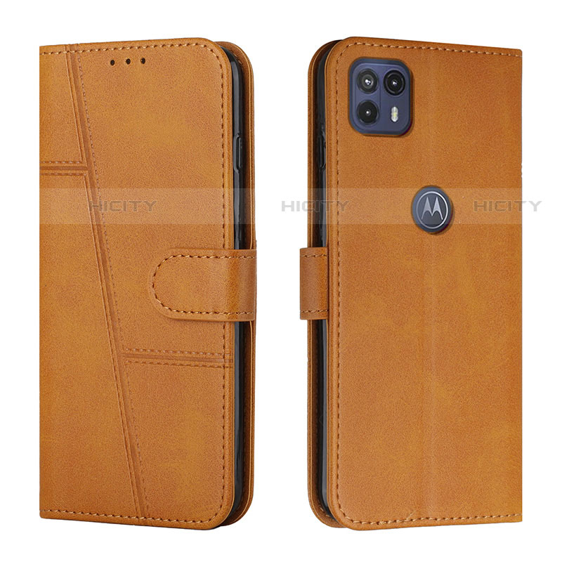 Handytasche Stand Schutzhülle Flip Leder Hülle Y01X für Motorola Moto G50 5G Hellbraun Plus