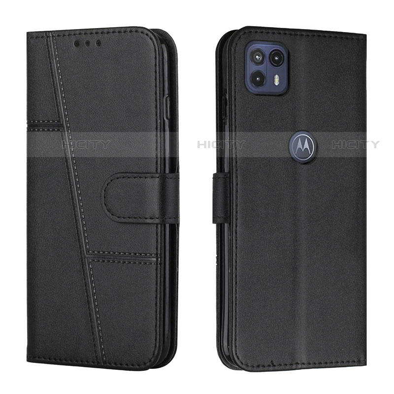 Handytasche Stand Schutzhülle Flip Leder Hülle Y01X für Motorola Moto G50 5G Schwarz