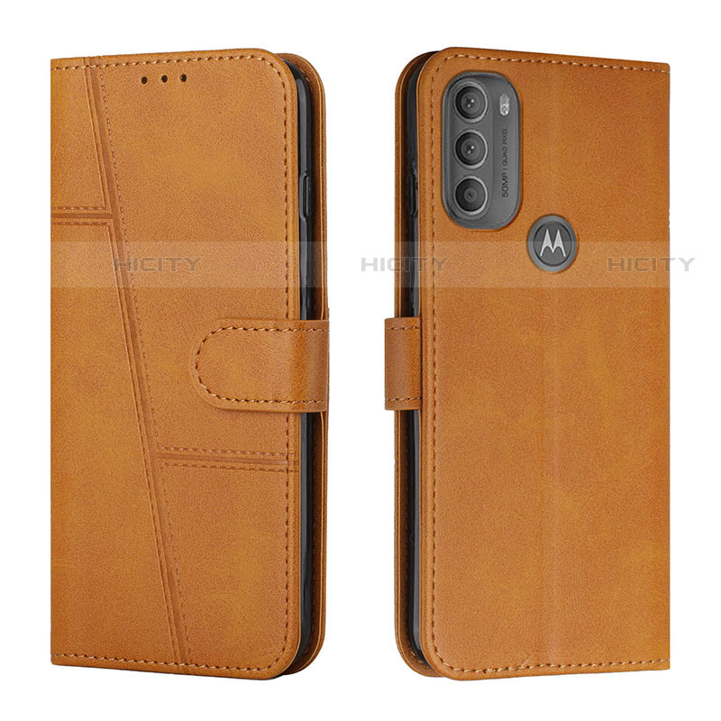 Handytasche Stand Schutzhülle Flip Leder Hülle Y01X für Motorola Moto G71 5G Hellbraun Plus