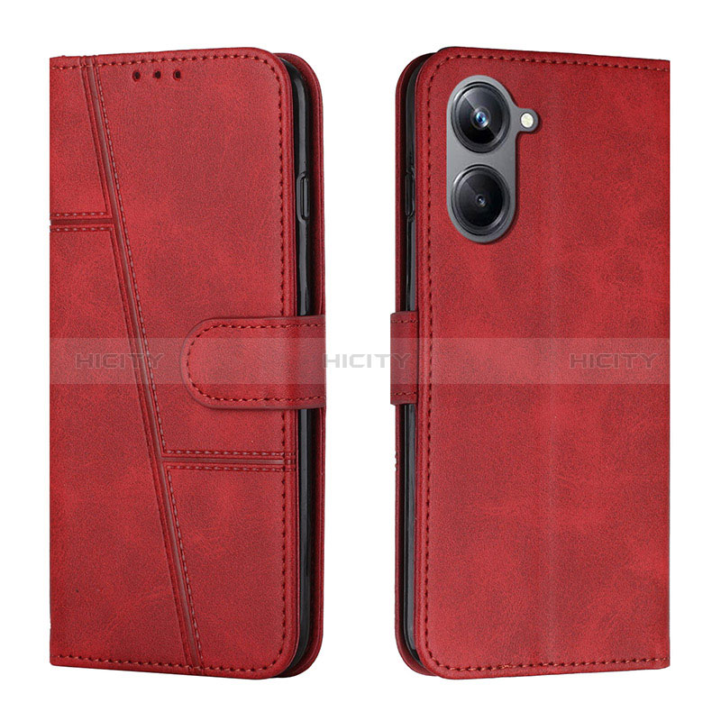 Handytasche Stand Schutzhülle Flip Leder Hülle Y01X für Realme 10 4G Rot