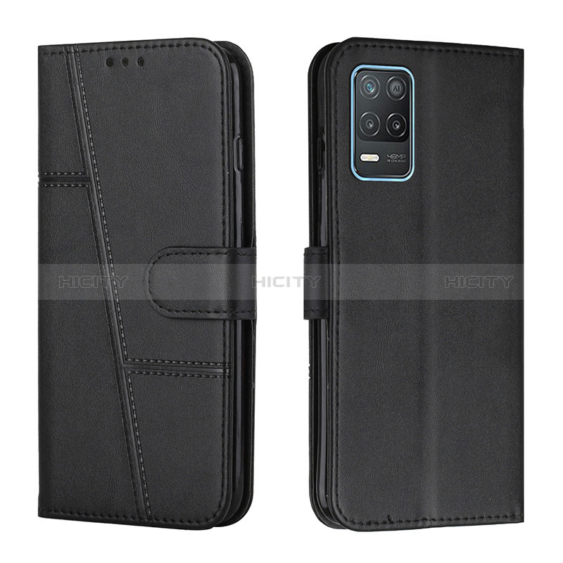 Handytasche Stand Schutzhülle Flip Leder Hülle Y01X für Realme 8s 5G Schwarz