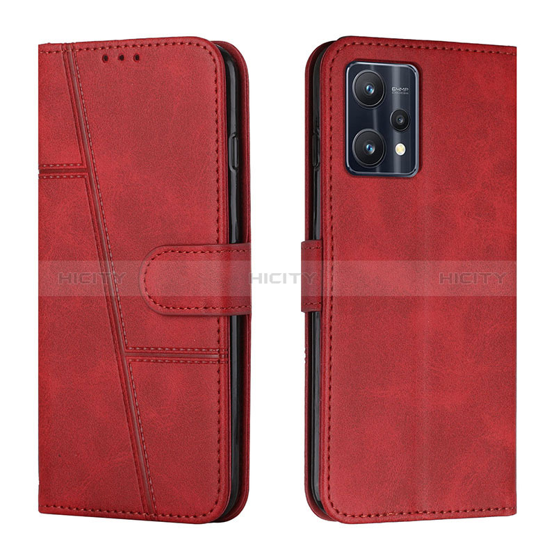 Handytasche Stand Schutzhülle Flip Leder Hülle Y01X für Realme 9 5G Rot