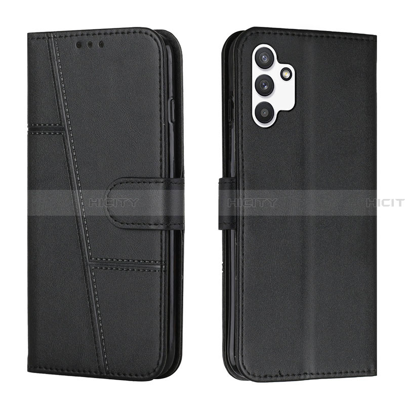 Handytasche Stand Schutzhülle Flip Leder Hülle Y01X für Samsung Galaxy A13 4G Schwarz