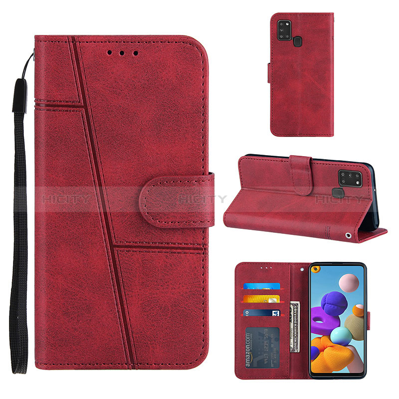 Handytasche Stand Schutzhülle Flip Leder Hülle Y01X für Samsung Galaxy A21s