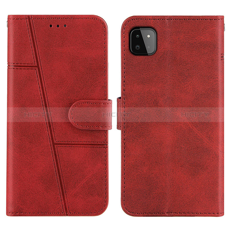 Handytasche Stand Schutzhülle Flip Leder Hülle Y01X für Samsung Galaxy A22s 5G Rot Plus