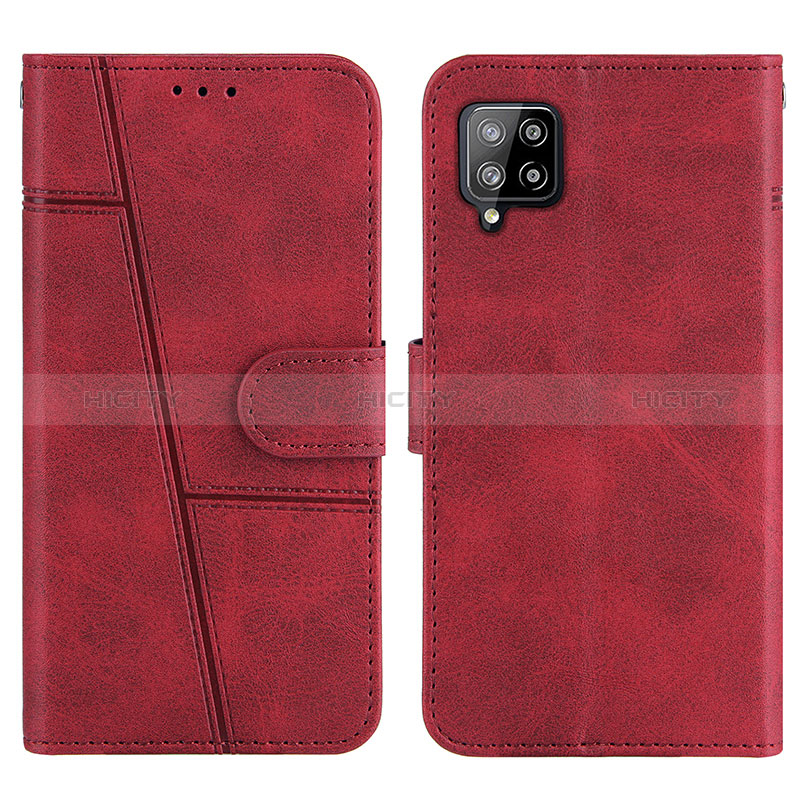 Handytasche Stand Schutzhülle Flip Leder Hülle Y01X für Samsung Galaxy A42 5G Rot