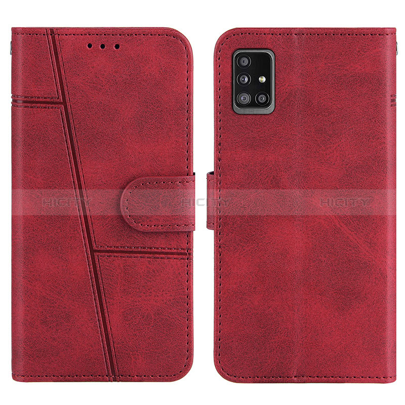 Handytasche Stand Schutzhülle Flip Leder Hülle Y01X für Samsung Galaxy A51 4G Rot