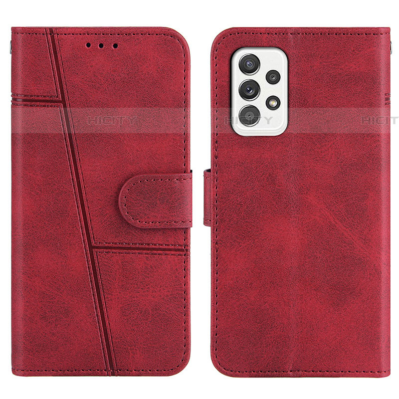 Handytasche Stand Schutzhülle Flip Leder Hülle Y01X für Samsung Galaxy A52 5G Rot