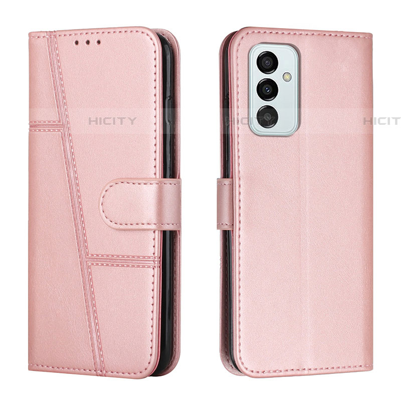 Handytasche Stand Schutzhülle Flip Leder Hülle Y01X für Samsung Galaxy F23 5G Rosegold