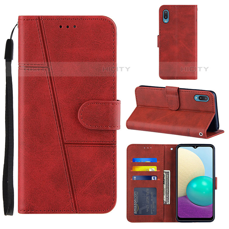 Handytasche Stand Schutzhülle Flip Leder Hülle Y01X für Samsung Galaxy M02 groß