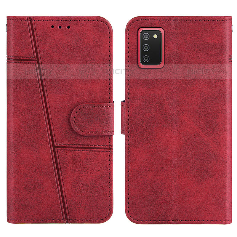 Handytasche Stand Schutzhülle Flip Leder Hülle Y01X für Samsung Galaxy M02s Rot Plus