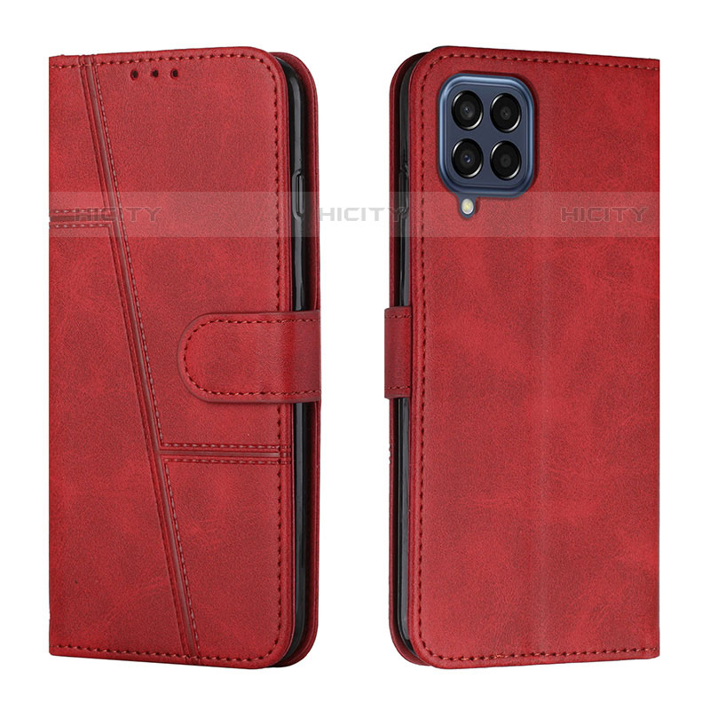 Handytasche Stand Schutzhülle Flip Leder Hülle Y01X für Samsung Galaxy M33 5G Rot Plus