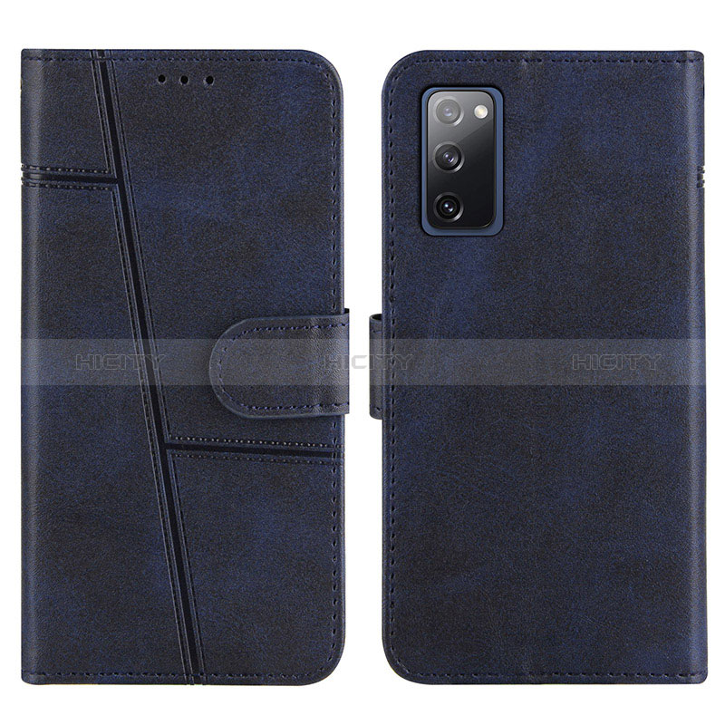 Handytasche Stand Schutzhülle Flip Leder Hülle Y01X für Samsung Galaxy S20 FE 4G Blau