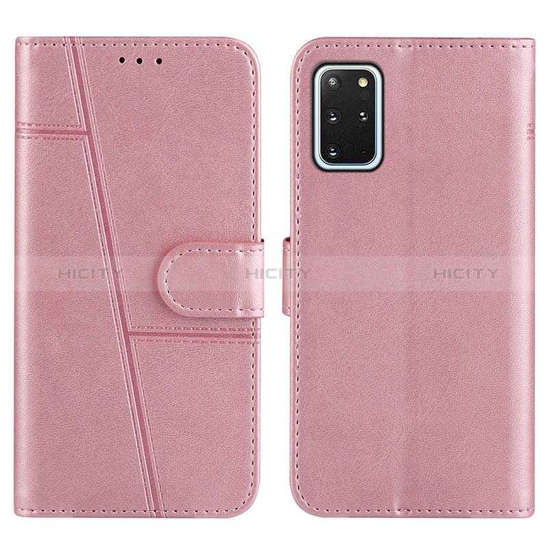 Handytasche Stand Schutzhülle Flip Leder Hülle Y01X für Samsung Galaxy S20 Plus 5G Rosegold Plus