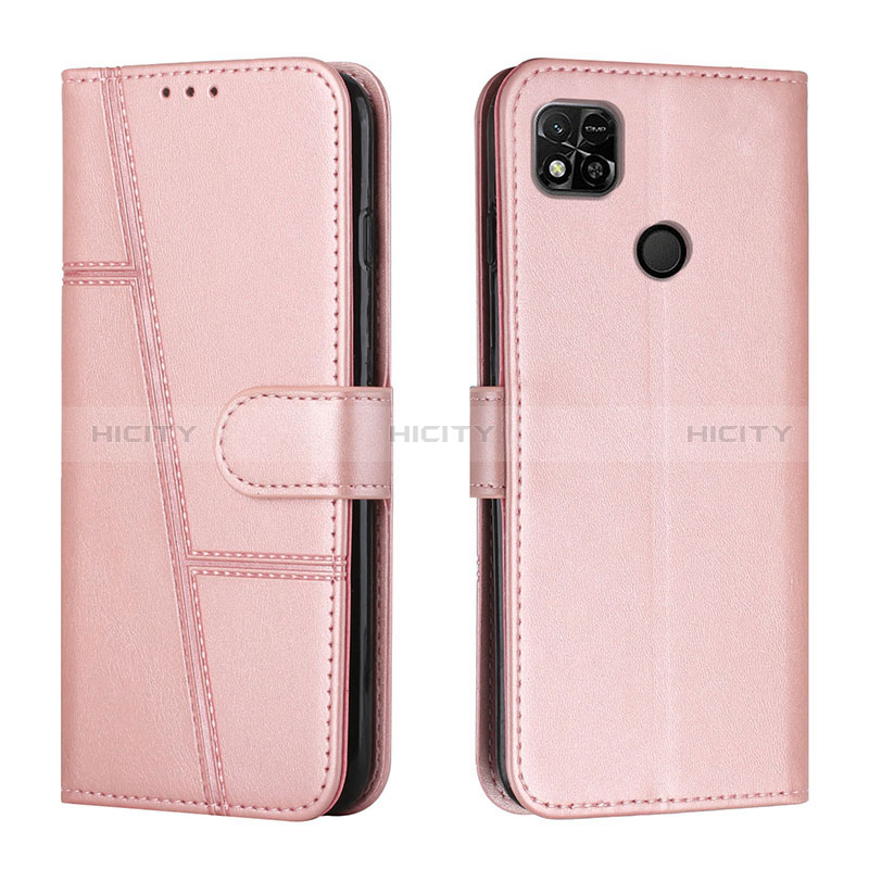 Handytasche Stand Schutzhülle Flip Leder Hülle Y01X für Xiaomi POCO C3 Rosegold