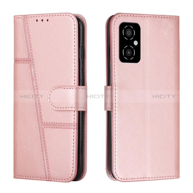 Handytasche Stand Schutzhülle Flip Leder Hülle Y01X für Xiaomi Poco M4 5G Rosegold Plus