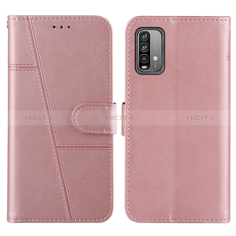 Handytasche Stand Schutzhülle Flip Leder Hülle Y01X für Xiaomi Redmi 9 Power Rosegold Plus