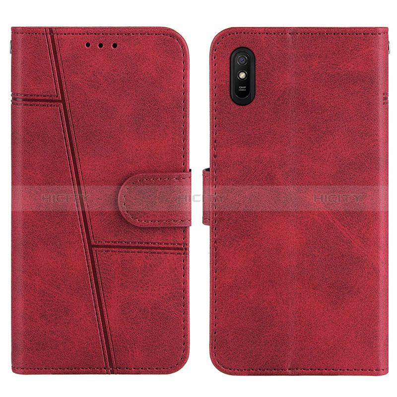 Handytasche Stand Schutzhülle Flip Leder Hülle Y01X für Xiaomi Redmi 9A Rot