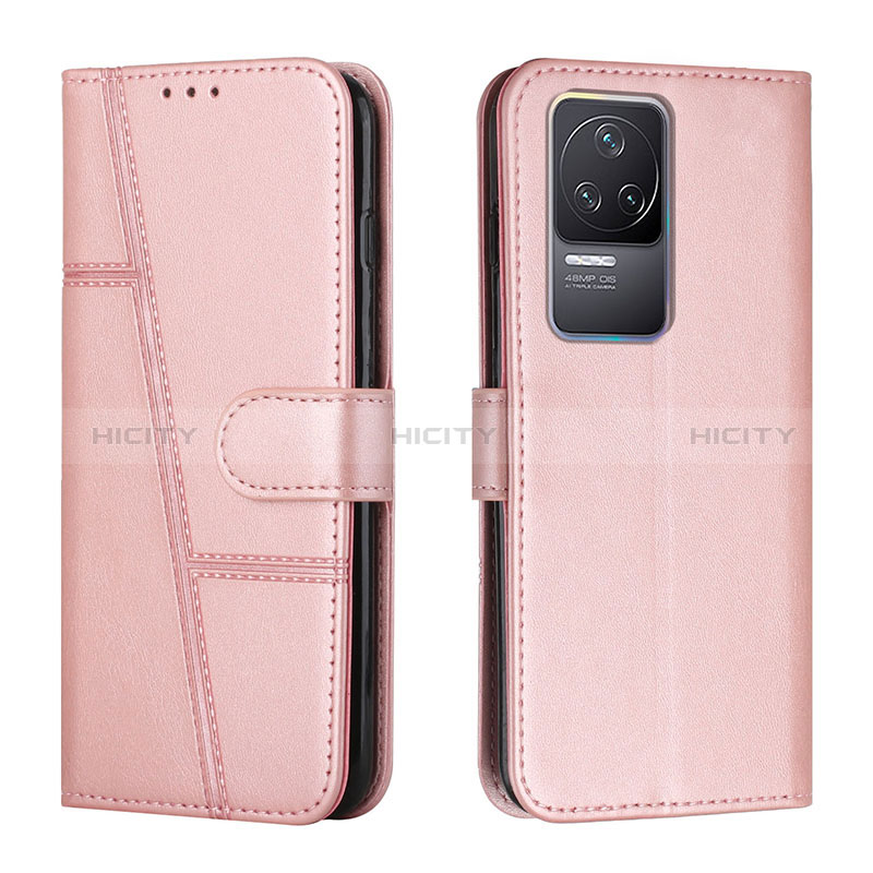 Handytasche Stand Schutzhülle Flip Leder Hülle Y01X für Xiaomi Redmi K50 5G Rosegold