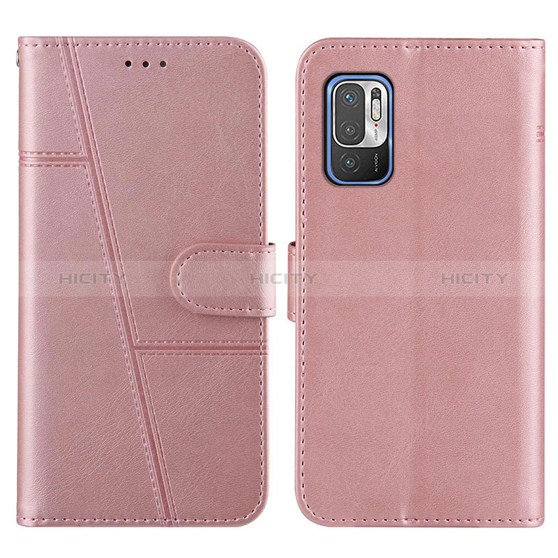 Handytasche Stand Schutzhülle Flip Leder Hülle Y01X für Xiaomi Redmi Note 10T 5G Rosegold Plus