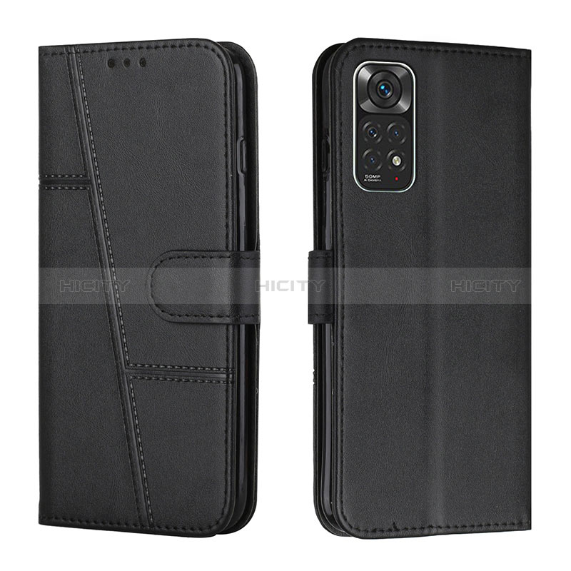 Handytasche Stand Schutzhülle Flip Leder Hülle Y01X für Xiaomi Redmi Note 11 4G (2022) Schwarz