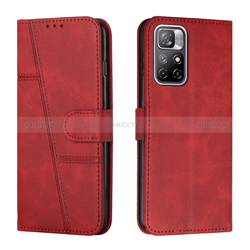 Handytasche Stand Schutzhülle Flip Leder Hülle Y01X für Xiaomi Redmi Note 11 5G Rot