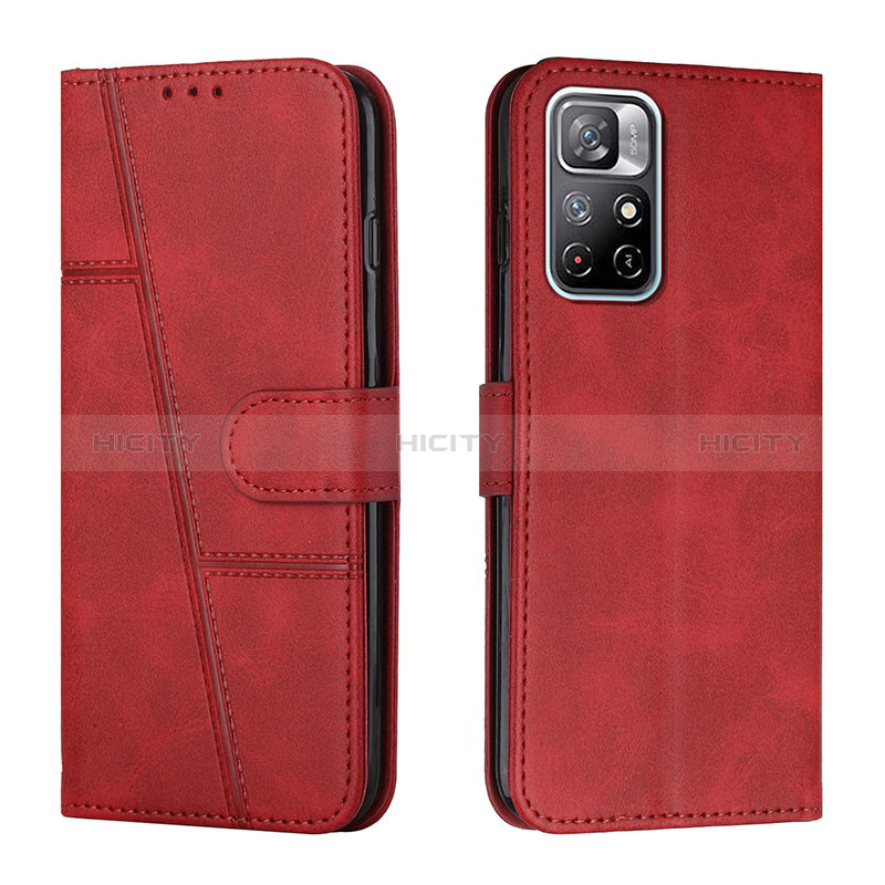 Handytasche Stand Schutzhülle Flip Leder Hülle Y01X für Xiaomi Redmi Note 11S 5G Rot