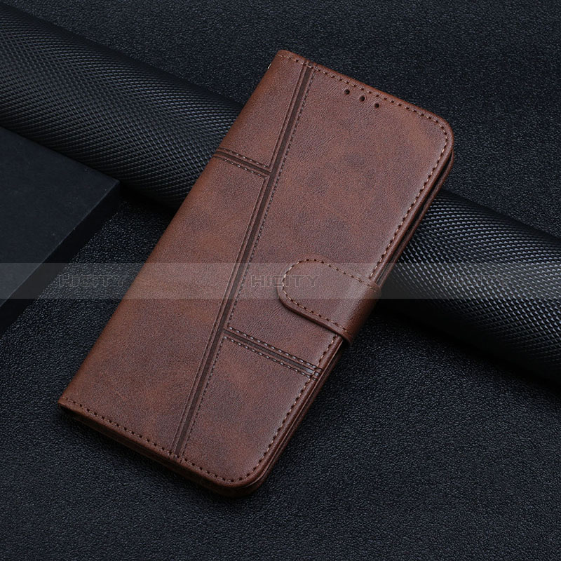 Handytasche Stand Schutzhülle Flip Leder Hülle Y01X für Xiaomi Redmi Note 12 Pro 5G Braun Plus