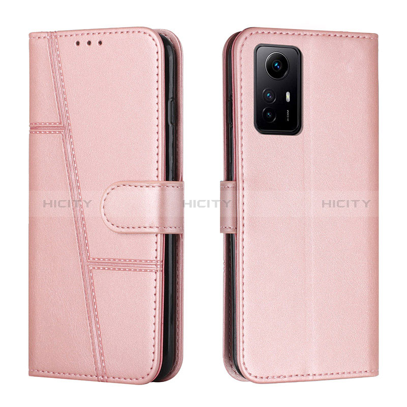 Handytasche Stand Schutzhülle Flip Leder Hülle Y01X für Xiaomi Redmi Note 12S Rosegold Plus