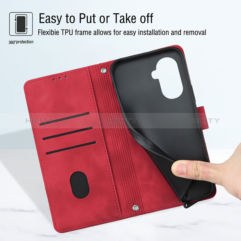 Handytasche Stand Schutzhülle Flip Leder Hülle Y02B für Huawei Enjoy 50