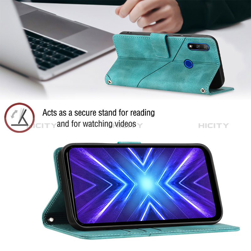 Handytasche Stand Schutzhülle Flip Leder Hülle Y02B für Huawei Y9 Prime (2019)