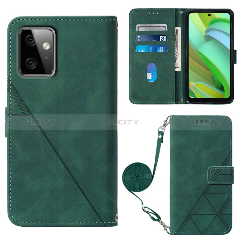 Handytasche Stand Schutzhülle Flip Leder Hülle Y02B für Motorola Moto G Power 5G (2023) groß