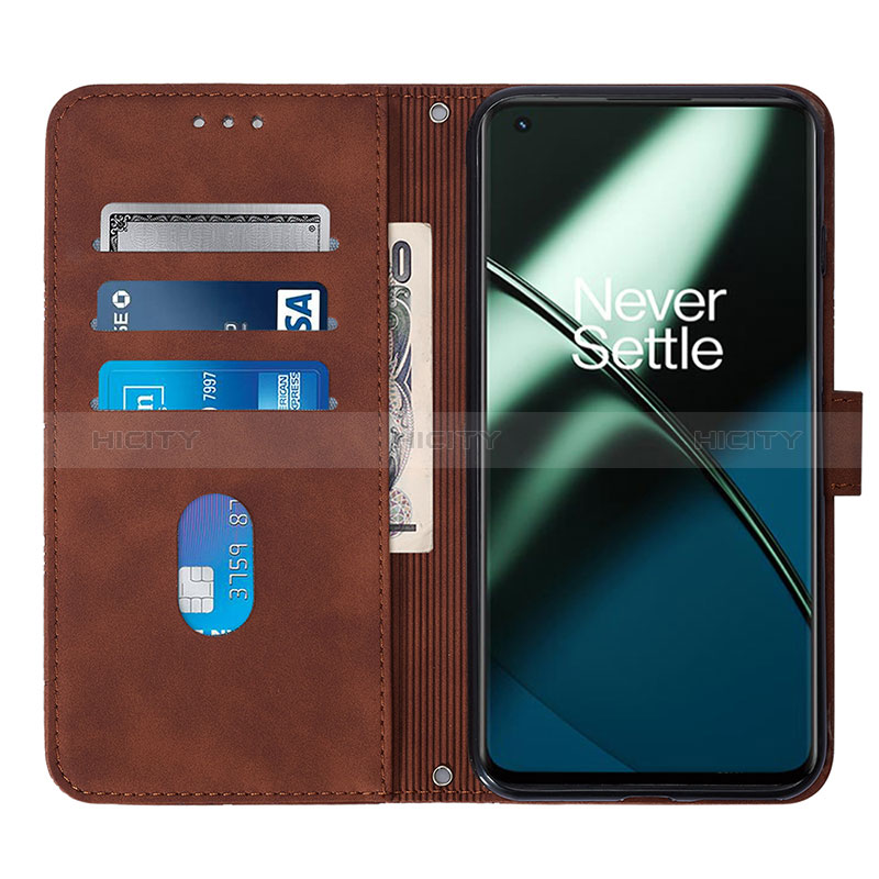 Handytasche Stand Schutzhülle Flip Leder Hülle Y02B für OnePlus 11 5G groß