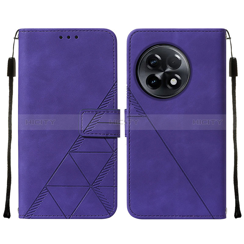 Handytasche Stand Schutzhülle Flip Leder Hülle Y02B für OnePlus 11R 5G Violett Plus