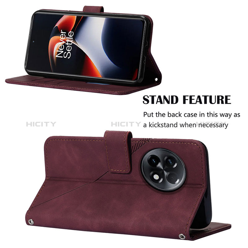 Handytasche Stand Schutzhülle Flip Leder Hülle Y02B für OnePlus Ace 2 5G groß