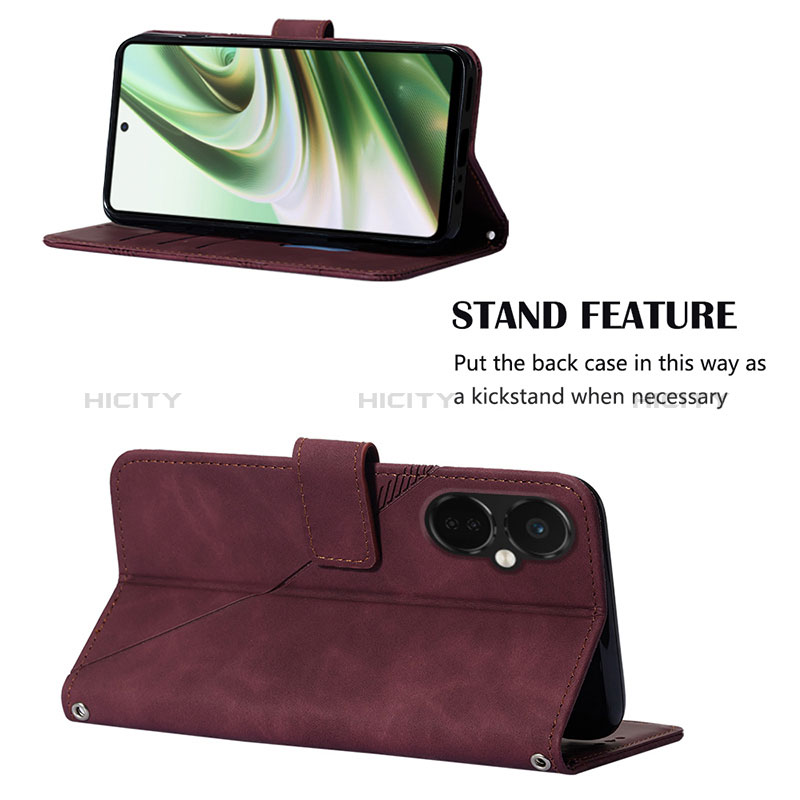 Handytasche Stand Schutzhülle Flip Leder Hülle Y02B für OnePlus Nord CE 3 5G groß