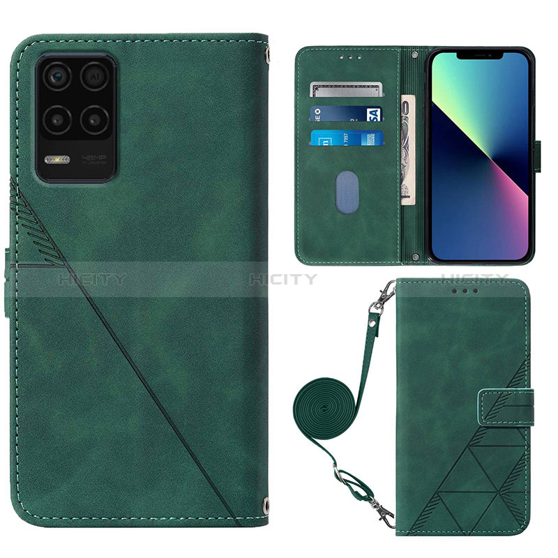 Handytasche Stand Schutzhülle Flip Leder Hülle Y02B für Realme 8s 5G groß