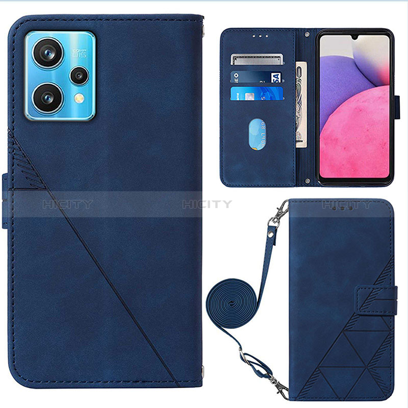 Handytasche Stand Schutzhülle Flip Leder Hülle Y02B für Realme 9 Pro 5G Blau