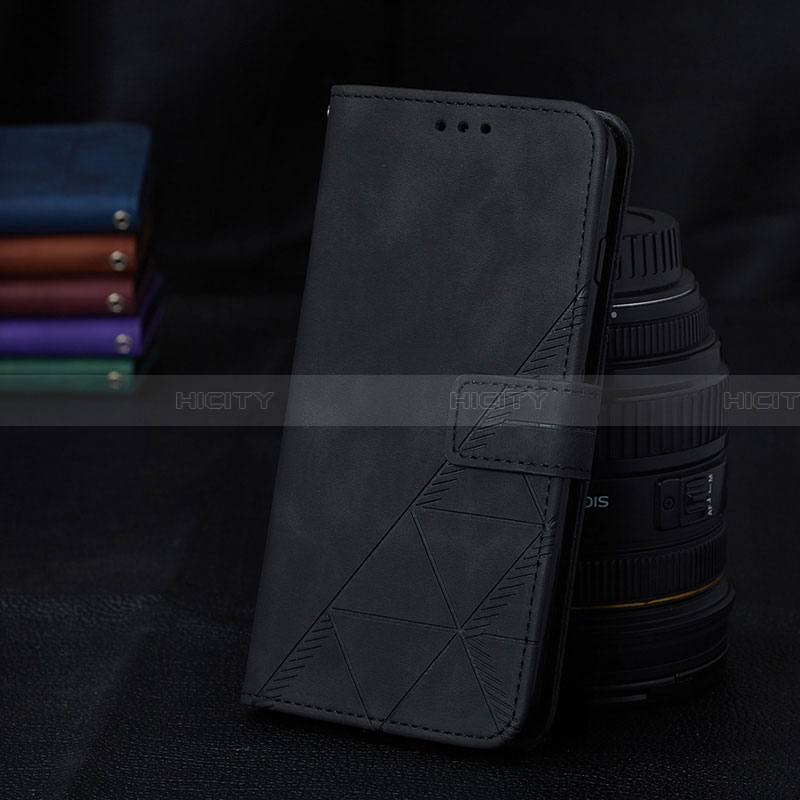 Handytasche Stand Schutzhülle Flip Leder Hülle Y02B für Samsung Galaxy A02 Schwarz Plus