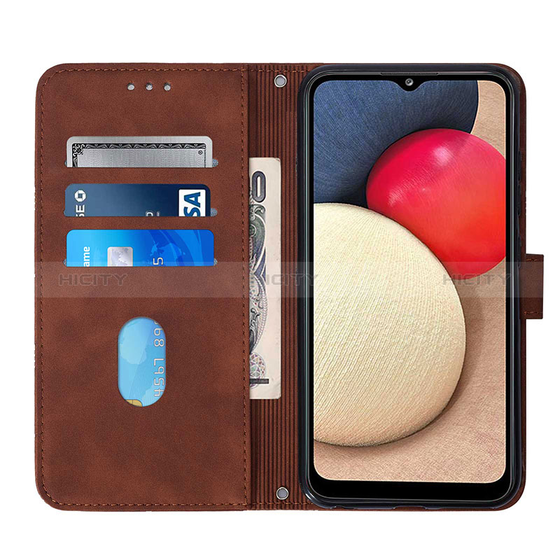 Handytasche Stand Schutzhülle Flip Leder Hülle Y02B für Samsung Galaxy A02s groß