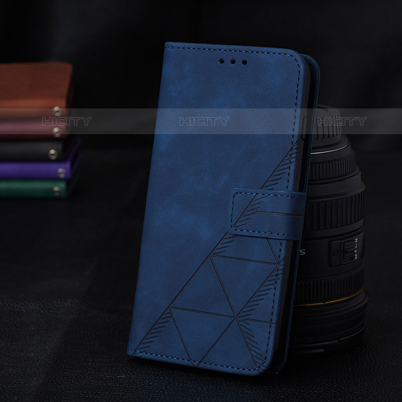 Handytasche Stand Schutzhülle Flip Leder Hülle Y02B für Samsung Galaxy A03 Blau