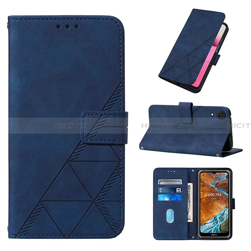 Handytasche Stand Schutzhülle Flip Leder Hülle Y02B für Samsung Galaxy A03 Core groß