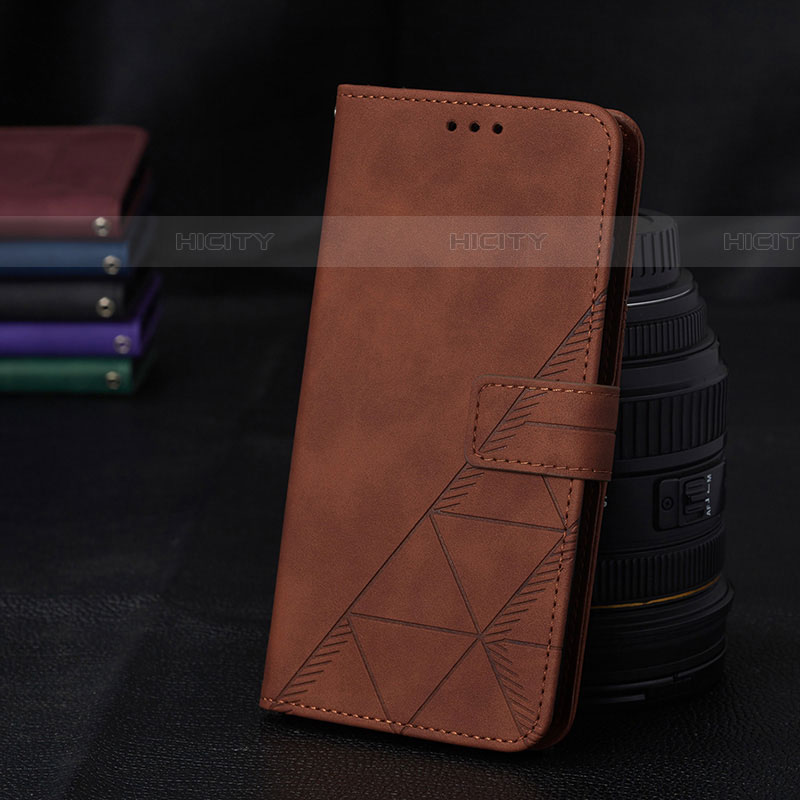 Handytasche Stand Schutzhülle Flip Leder Hülle Y02B für Samsung Galaxy A03s Braun